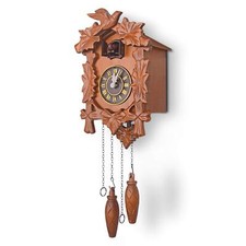 Kendal Handcrafted Linden Wood Cuckoo Clock with Night Silencer and Hand Carved picture