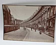 Pair Historic Bath Photographs The Paragon c1902 & Old Bridge 1889 8x6