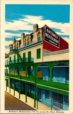 Antoine's Restaurant New Orleans French Quarter Vintage Postcard picture