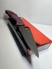 Spyderco Endura SPRINT RUN Micro-Melt PD#1 Black Blade Burgundy FRN C10BGBKP picture