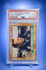 1991 Topps Desert Storm #1 The Commander In Chief President George Bush TIFFANY picture