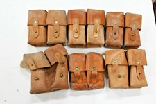 1 Yugoslavian SKS Leather Dual Cell Ammo Pouch Good #PAL13 picture