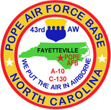 POPE AIR FORCE BASE, N. CAROLINA, 43RD AW, A-10, C-130      Y picture