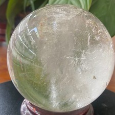 3.06LB Natural white crystal transparent quartz crystal ball Reiki repair picture