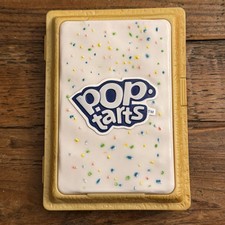 2004 KELLOGG'S POP TARTS PLASTIC CONTAINER CASE KEEPER WHITE FROSTING SPRINKLES picture