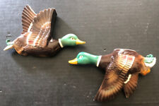 Vintage Ucagco Flying Mallard Ceramic Duck Wall Pockets - Japan - Excellent picture