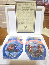 Set 1 In Bradford Editions Pooh Honeypot Adventures Collector Ornaments W/COA picture