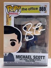 SIGNED Funko Pop THE OFFICE - MICHAEL SCOTT #869 COA AUTHENTICATED pin picture