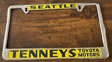 Tenney's Toyota Motors Dealership Booster License Plate Frame Seattle WA Dealer picture