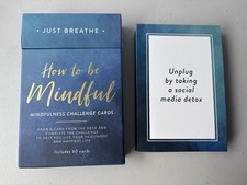 JUST BREATHE How To Be Mindful 60 Cards Mindfulness Challenge - 100% Complete picture