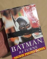 Batman Returns 1991 Box 36 Sealed Pkts Trading Cards Factory Sealed Tidy Box picture