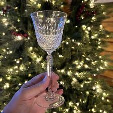 MIKASA Kingsley Crystal Wine Goblet 8” Elegant Rare Vintage New Without Box picture