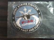 joint strike fighter f-35 lightning II quality first and foremost patch picture