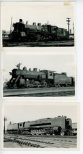 Train Engine Locomotive Railroad Photos (3) 1950s picture
