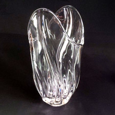 VERLYS FRANCE CRYSTAL LARGE VASE, Art Glass, 12