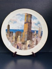 Franklin McMahon A Chicago Summer Evening 1974 Chicago Collection Plate  picture