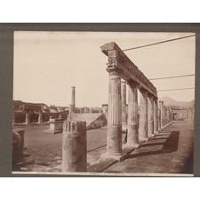 Giorgio Sommer Albumen Photograph Pompeii Temple of Venus Tempio di Venere 1880s picture