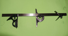 Vtge Lufkin Combination Square 5pcs Head,protractor,center Head,24