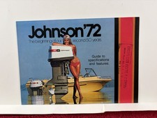 1972 Johnson Outboard Boat Motors Magazine Brochure Vintage 8 pages picture
