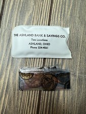 Vintage Ashland Bank & Savings Co. Ashland Ohio Plastic Sleeve and Cover picture