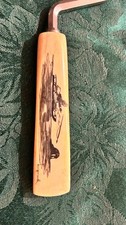 Vintage Scrimshaw Alaska Nuguruk Detailed Handle Angel Cake Breaker  Signed picture