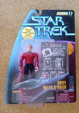 1997 Star Trek Playmates Deep Space 9 CHIEF MILES O'BRIEN Red Shirt W/ Protector picture