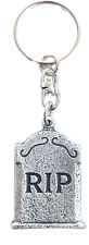 R.I.P. Tombstone Handcrafted In Solid English Pewter Keyring Hin-KR608 picture