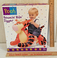 Vtg Mattel Winnie The Pooh Bouncin' Ride Tigger Inflatable - NEW/ SEALED   (J68) picture