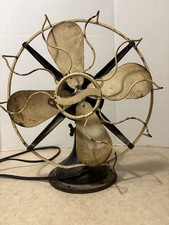 Vintage Westinghouse Table Fan  4 Brass Blades 12