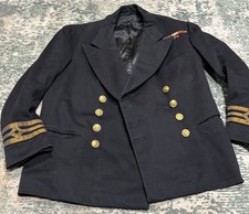 British Merchant Navy Chief Officer Dress Jacket Uniform Tailored Ribbon Bar picture