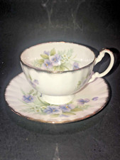 Vintage, New, Harleigh England Fine Bone China Tea Cup & Saucer Gold Trim picture