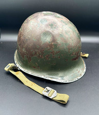 Original WWII US M1 Helmet Front Seam Complete WW2 FSSB M1 with liner 1943 S picture