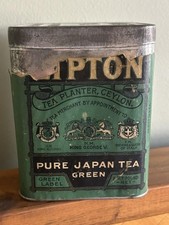 Antique Lipton Tea Tin - 1915 San Diego Gold Medal - Chief Ceylon Offices G+/VG picture
