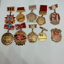 Vintage Soviet Pins,  Lot 10 pcs picture