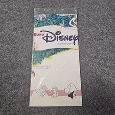 RARE Vintage Euro Disneyland Resort Park Map Carte Souvenir Paris Sealed BAG picture