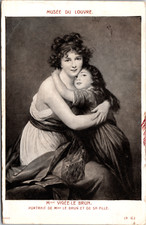 Madame Vigée Le Brun et sa fille musée du Louvre Paris France Postcard picture