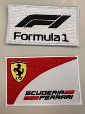 Ultimate Patch 2 Pack Formula One F1 Racing Iron on Patches Ferrari picture