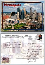 Continental Minneapolis Minnesota City Skyline Postcard PB288-S picture