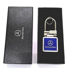 NIB Authentic Mercedes Benz Vintage Keychain Key Fob in Nickel-OEM picture