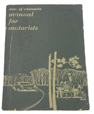 Vtg Wisconsin Manual for Motorists 1970s Patrick J Lucey GREAT GRAPHICS JK1 picture
