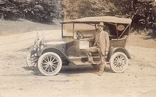 J85/ Interesting RPPC Postcard c1910 Automobile Vermont Taxi Norris 118 picture