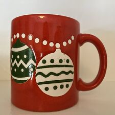 Waechtersbach Christmas Ornament Red Mug West Germany Garland Rare Tree picture