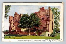 Jamestown VA-Virginia, Ruins of Ambler House, c1907 Vintage Postcard picture