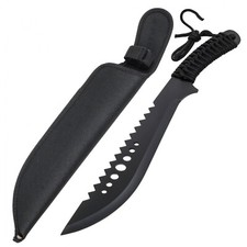 ASR Outdoor Stainless Steel Machete 15.5 Inch Serrated Blade Paracord Handle picture
