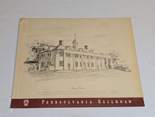 Vtg 1951 Pennsylvania Railroad PRR Dinner Menu Cherry Blossom Tour Mount Vernon picture