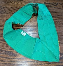 Vintage 1990s Bright Green Girl Scouts Sash w/ Badges Patches & Pins Size H Vtg picture