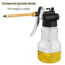 250ml High-Pressure Pump Oiler – Transparent Lubrication Oil Can for Machinery  picture
