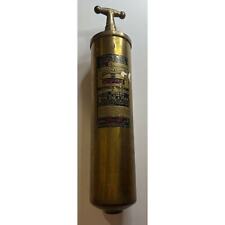 Vintage Union Stop-Fire Co. empty hand pump brass fire extinguisher picture