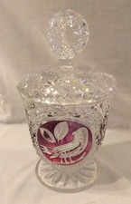 VINTAGE COLLECTABLE-Vintage Hofbauer Ruby Byrdes German Lead Crystal Ruby Red picture