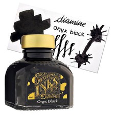 Diamine Onyx Black Bottled Ink For Fountain Pens New 80 ml DM-7053 picture
